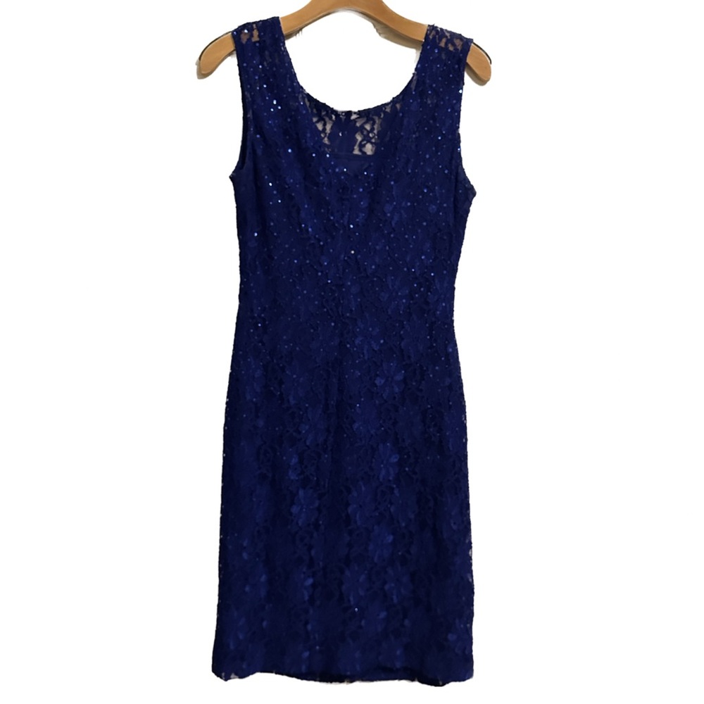 Gorgeous Royal Blue Sequin Dress Size 8.  Absolutely Stunning!